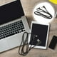 thumbnail image 4 of Cable USB tipo C trenzado en ángulo recto, USB 2.0 a USB-C de 90 grados, cable de datos, cargador para carga y transmisión de datos (negro), 4 of 5