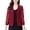 Red, variant on Joernso Women Lace Cardigan Open Front 3/4 Sleeves Flower Pattern Solid Color Sheer Sun Protection Breathable Ladies Summer Short Top Cover Up Streetwear
