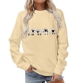 thumbnail image 3 of Vixolx Graphic Sweatshirt for Women Crew Neck Long Sleeve Shirts Oversized Casual Pullover Tops Fall Fashion Clothes, 3 of 6