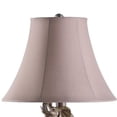 thumbnail image 3 of Benjara 21" Accent Table Lamp- 3 Stacked Elephants- Linen Bell Shade Brown Gray, 3 of 6