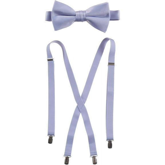 Bow Tie and Suspender Set Combo in Multiple Sizes and Colors