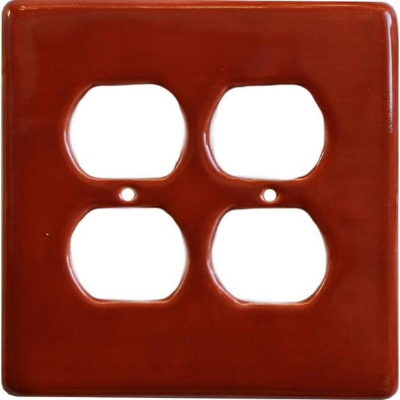Terracotta Talavera Double Outlet Wall Plate