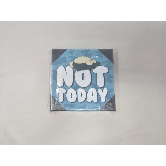 Pokémon Snorlax "Not Today" Canvas Wall Art