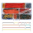 thumbnail image 1 of Premium 1680-Piece Breadboard Jumper Wire Kit - 14 Sizes (2mm to 125mm) with Color Coding - 2 Boxes of 840pcs Each - High Conductivity for Electronics Projects & STEM Education, 1 of 6