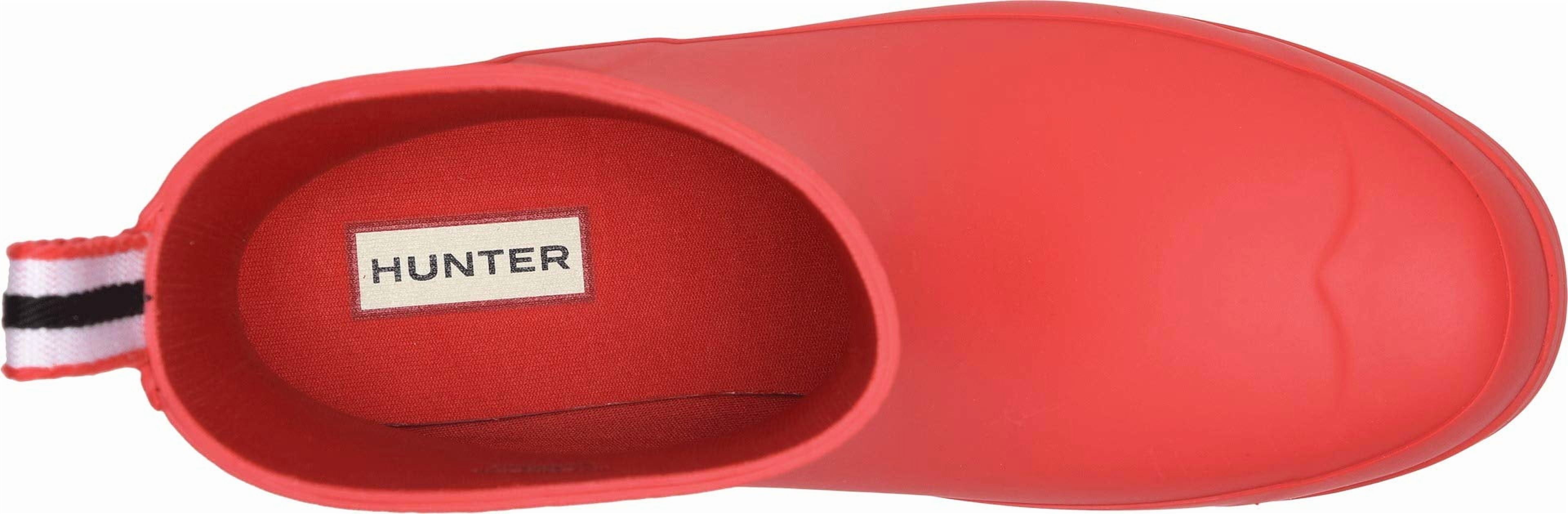 Hunter Women’s Play Short Rain Boots, Hunter Red, Waterproof Rubber Boots, Size 8 M