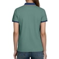 thumbnail image 4 of Fengqque Polo Shirts for Women Business Short Sleeve Work Lapel Tops Summer Golf Polos Tunic Blouse Mint Green XXXXL(XXXXL), 4 of 6