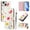 Flowers, variant on TECH CIRCLE for iPhone 12 Pro/12 Case 6.1-Inch (2020 Release), Cute Cartoon Flip Wallet Phone Case with Lanyard, Built-in Card Slots & Stand Function, Portable Lightweight Slim Folio Cover, Donuts