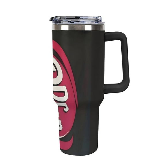 Dr.Pepper Cute cartoon car mug travel mug with handle and straw 40oz