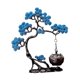 thumbnail image 1 of Porta incienso de pino, quemador de incienso colgante, obra de arte, regalo para amigos, incensario retro Azul, 1 of 9