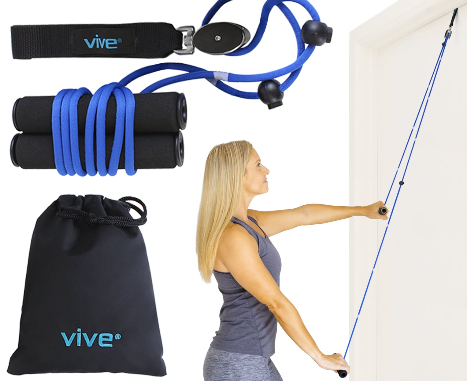 Vive Shoulder Pulley over Door Rehab Exerciser for Rotator Cuff