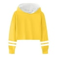 thumbnail image 4 of Ketyyh-chn99 Kids Athletic Hoodie Kids Jacket Hoodie Sweatshirts for Kids Boy Girl Letter Print Long Sleeves Hoodie Aesthetic Sweat Shirts Size for 4-5 Years,Yellow, 4 of 4