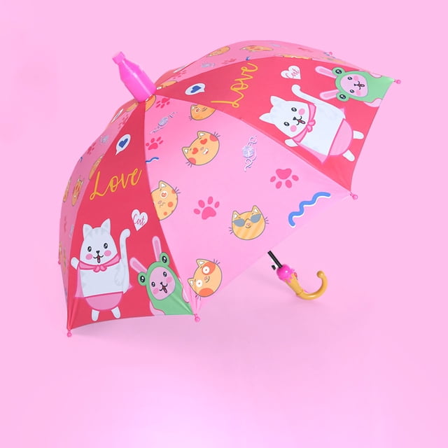 Cute Children Umbrella,Cartoon Long Handle Umbrella Fully Automatic Children Umbrella Cartoon Long Handle Umbrella Top-Notch Performance