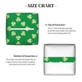 thumbnail image 5 of Lsque St Patrick's Day Printed Tissue Box Cover Holder, Facial Paper Organizer Dispenser,Square with Bottom Belt, PVC Leather Decorative Organizer, 5 of 7