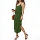 thumbnail image 3 of Vestido Corto para Mujeres Verano Color Sólido Cuello en V con Bolsillo, Manga Corta Vestido de Primavera Casual para Uso Diario, 3 of 7