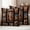 Mocha Brown, variant on Wildlife Camels Outdoor Waterproof Pillow Covers, Deserts Animals Brown Geometric Rustic Decorative Square Throw Pillowcase Sofa Cushion Sham for Patio/Couch/Chair, 20"x20" 2 Pack