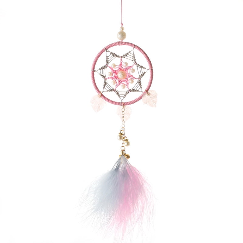 Small Feather Handmade Dream Catcher Car Wall Door Hanging Decoration OrnameYYH2 