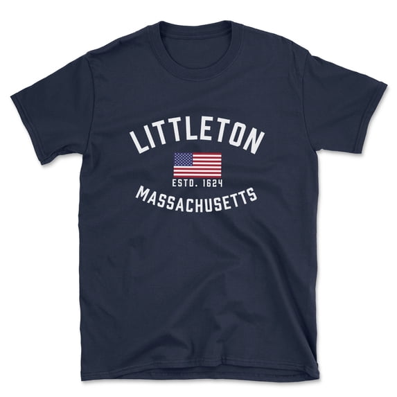 Littleton Massachusetts Patriot Men's Cotton T-Shirt