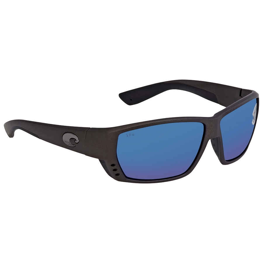 Costa del Mar Unisex-Adult Tuna Alley TA 25 OBMGLP Polarized Iridium Wrap Sunglasses 