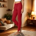 thumbnail image 4 of Kezqiaxn Sweat Pants for Womens Fashion Elastic Waist Warm Casual Trousers Womens Sweatpants Fall Winter Clothes, 4 of 7