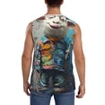 thumbnail image 4 of Balery Whimsical Goat Artist Camisetas sin mangas para hombre, absorbe la humedad y protege contra el mal olor.-XX-Large, 4 of 7