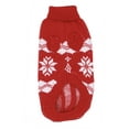 thumbnail image 2 of Unique Bargains Pet Dog Pug Yorkie Ribbed Hem Turtleneck Apparel Clothes Sweater Red White S, 2 of 2