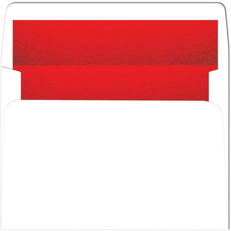 red foil lined a7 env 5 25 x 7 25 walmart com