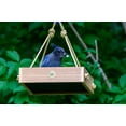 thumbnail image 2 of Birds Choice Modern Farmhouse Small Hanging Platform Bird Feeder, Natural Teak, 2 of 5