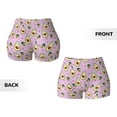 thumbnail image 5 of Picia Different Avocados Printed Workout Shorts for Women Seamless Scrunch Butt Lifting High Waisted Yoga Gym Booty Running Moisture-wicking Short Pants-Medium, 5 of 9