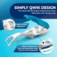 thumbnail image 2 of Dental Flosser | Ready-to-use, reusable and refillable | Pre-loaded floss with travel cap | Convenient for removing plaque, cleaning teeth and freshening breath (pink), 2 of 4