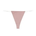 thumbnail image 1 of Ropa interior sin costuras de seda helada para mujer, cintura baja - Poliéster, transparente/fino, transpirable, lavado a mano, tallas S/M/L, 1 of 3