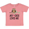 thumbnail image 3 of Inktastic My Gigi Loves Me Girl Owl Girls Baby T-Shirt, 3 of 5