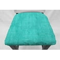 thumbnail image 2 of Faux Burlap Dining Room Chair Back Covers or Seat Covers by Penny's Needful Things (Both Chair Back & Seat Cover) (17 W x 15 H CHAIR BACK) (Teal), 2 of 6