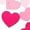 #13_Hot Pink, variant on Women's Valentine's Day Tie-Dye Heart Graphic Tee - 3/4 Sleeve Loose Crewneck Casual Top, Gradient Love-Themed Blouse for Holiday Gifting & Daily Wear