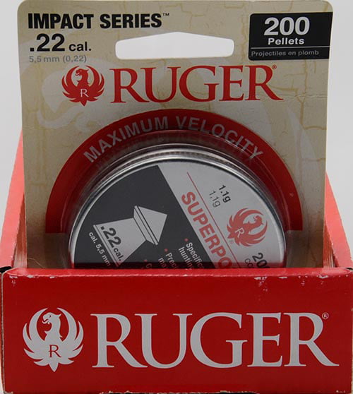 Ruger Impact Series .22 Caliber Superpoint Pellets 200ct for sale online 
