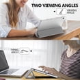 thumbnail image 5 of KOMI Case for Galaxy Tab A9+/A9 Plus 11 inch 2023, Slim Stand Protective Smart Cover with Hard PC Translucent Back Shell for Tab A9 Plus Tablet (SM-X210/X216/X218), Auto Wake/Sleep, Silver, 5 of 8