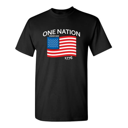 One Nation Under God Graphic Tees Sarcastic Mens Apparel Gift For Any Occasion Humor Novelty Funny T Shirt