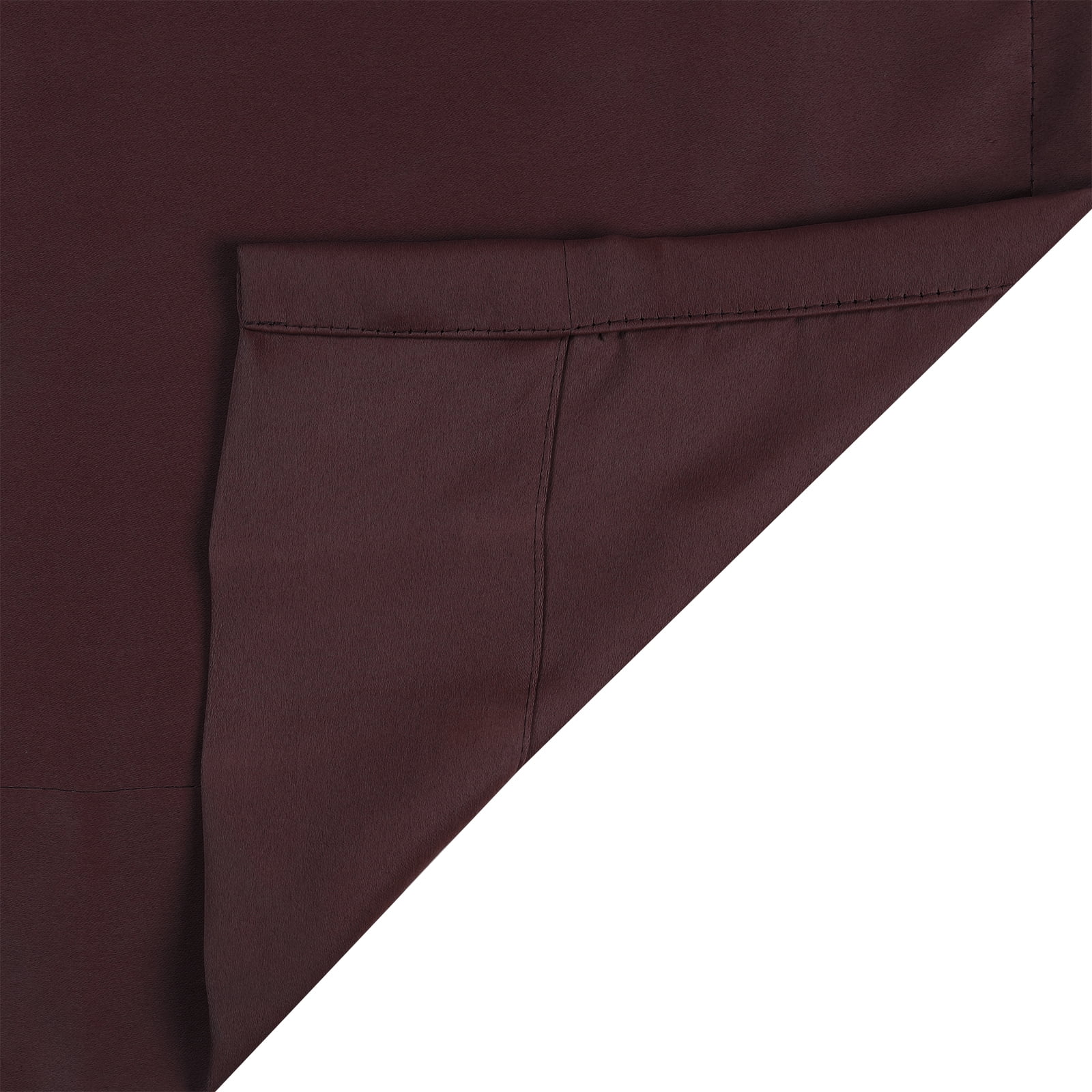 TWOPAGES Pinch Pleated Drape Blackout Light Blocking Curtain for Bedroom, 1 Panel, 52"x84", Burgundy
