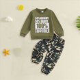thumbnail image 2 of HFHAPW Baby Toddler Boy Clothes Fall Winter Outfit Letter Print Long Sleeve Sweatshirts Pants Set 6 9 12 18 24 Months 3T 4T 5T 6T 7T 8T 9T Boy Clothes(White,3-4 Y), 2 of 4