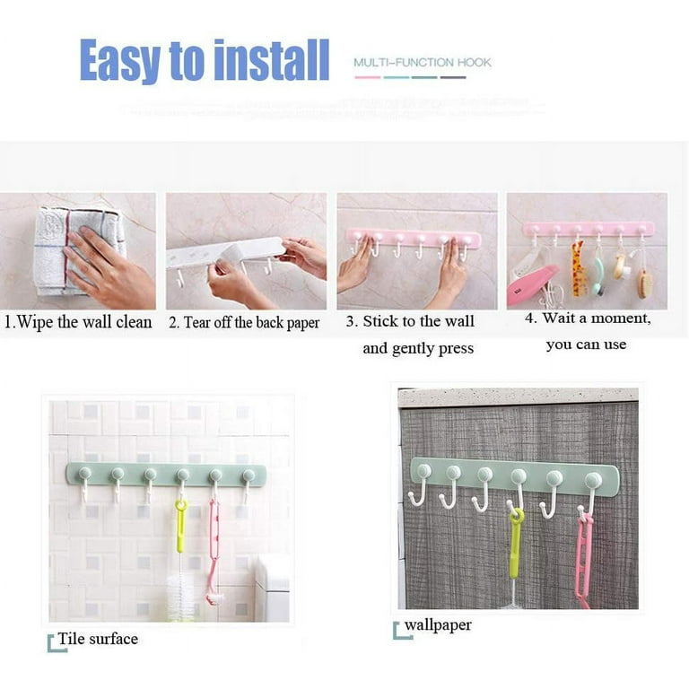 Umbrella Adhesive Wall Hooks,18 Pcs Multifunctional Hooks