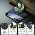 thumbnail image 6 of Allytech 2 in 1 Detachable Wallet Case for Samsung Galaxy Z Fold5, [Support Wireless Charging] [4 Card Slots & 2 Cash Pocket], Retro PU Leather Magnetic Closure Shockproof Anti-Drop Slim Case, Black, 6 of 8