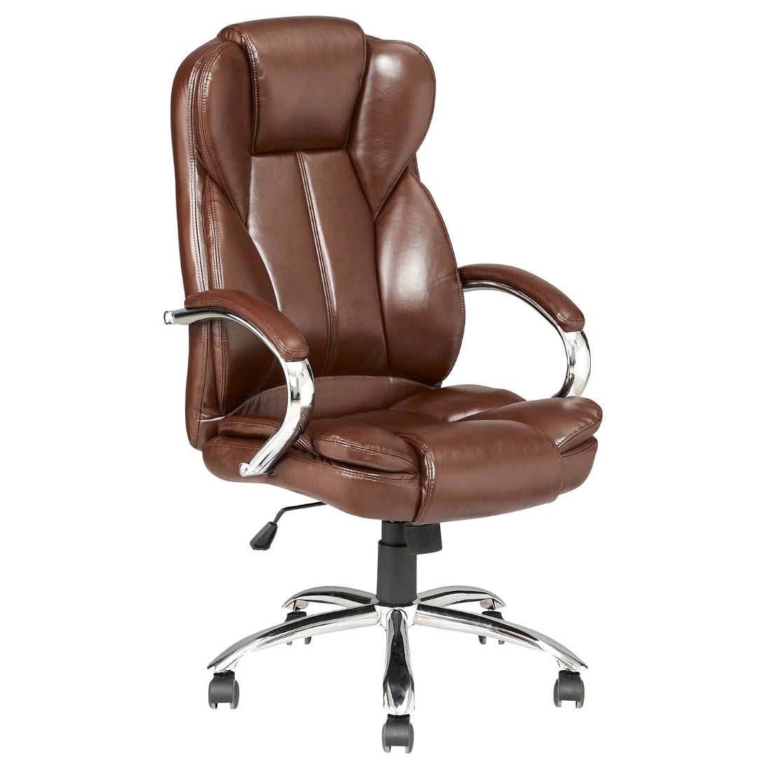 Nantes Luxury Leather Faced Managers Office Chair in Black 