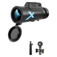 thumbnail image 1 of Telescopio monocular de alta potencia 12X50 para exteriores, fotografía con teléfono móvil, observación de aves, negro, con abrazadera universal y trípode, 1 of 8