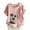 Pink, variant on Plus Size Women Blouses Sawvnm Women's Summer Casual Round Neck Short Sleeve Printing Loose Shirt Tops for Women Army Green M