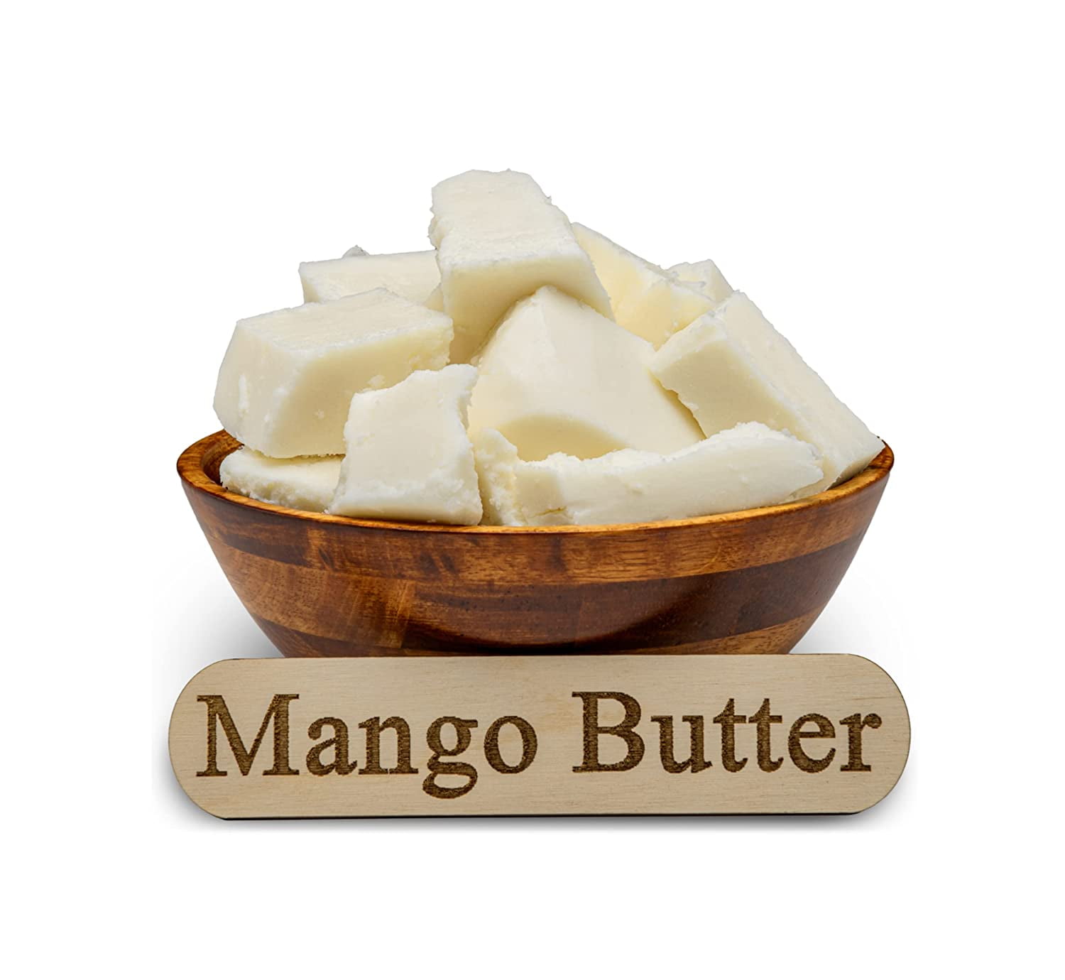 Raw Mango Butter 1 lb. Bar - 100% Pure Natural Unrefined - Great for Skin, and Hair Growth. DIY Soap Making, Body Butter, Lotions and Creams.