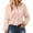 Pink_1, variant on Godom Button Down Shirts for Women Fall Winter Long Sleeve Linen Shirts Casual V Neck Loose Cardigan with Pocket