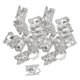 thumbnail image 1 of 50 piezas de cuentas para rastas, trenzas, anillos, clips para el cabello, adornos y colgantes. Plata, 1 of 9