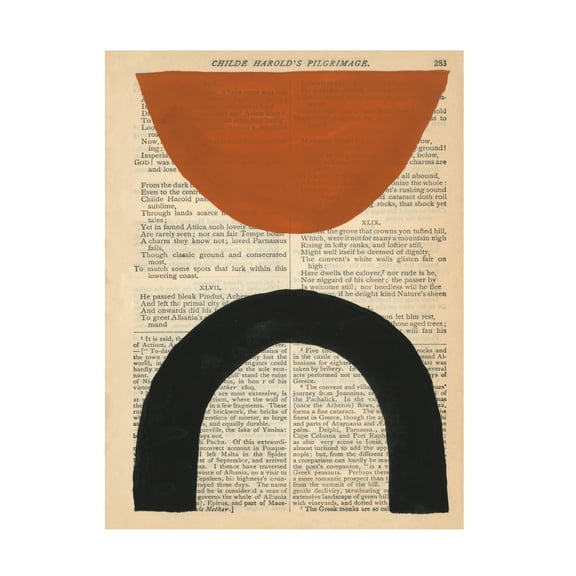 Renee W Stramel 'Modern Prose I' Canvas Art