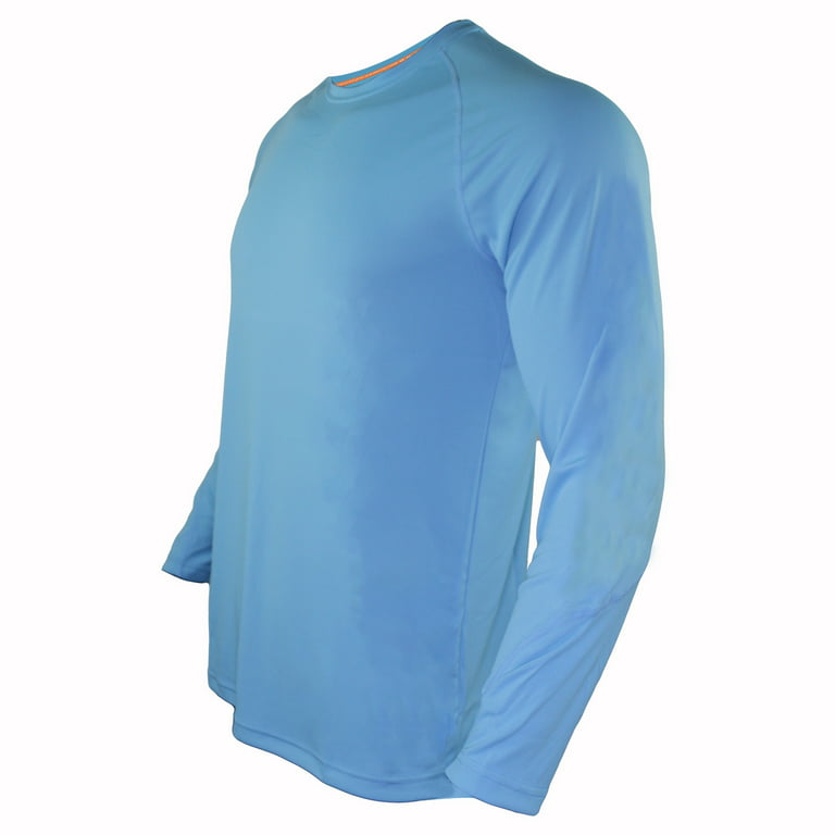 PAKUSISUP Mens Fishing PFG Shirts UPF Long Sleeve Fishing Shirts for Hiking Running Cycling, Men's, Size: Medium, Blue