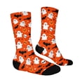 thumbnail image 4 of Halloween Socks Unisex Halloween Bats Pumpkins Ghosts Print Colorful Pattern Crew Socks Novelty Cute Halloween Mid Calf Socks, 4 of 6