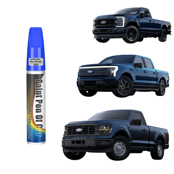 Car Touch Up Paint(Antimatter Blue Metallic(HX)) for Ford, Car Paint Scratch Repair Kit, Quick & Easy Solution to Repair